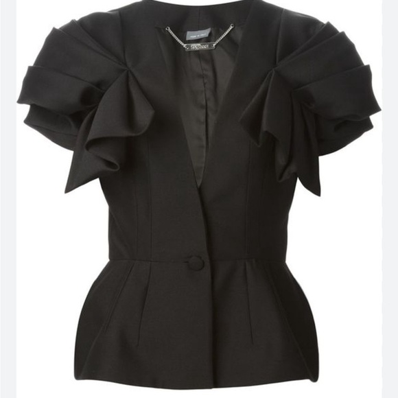 Alexander McQueen Tops - NWT Alexander McQueen Short Sleeve Jacket Top Size 42 (US 8)